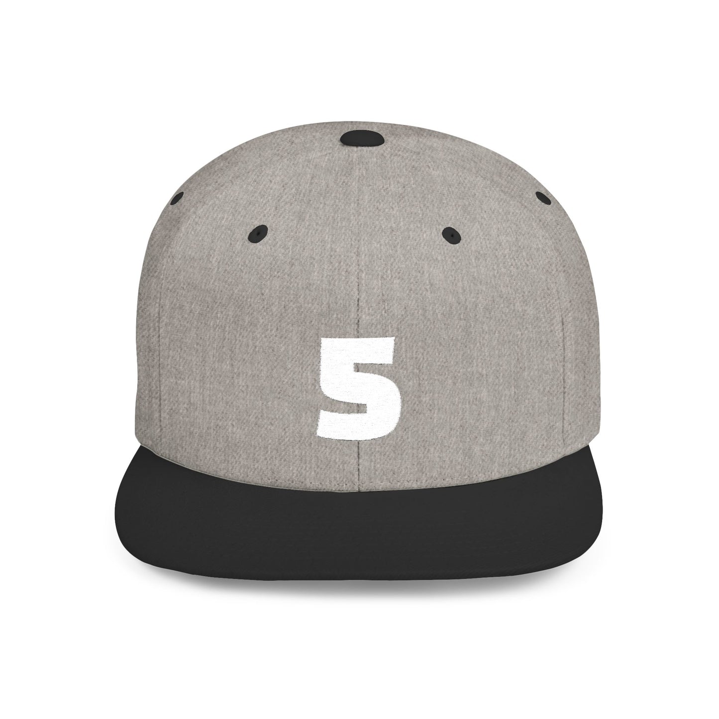 5-Panel Flat Bill Snapback Hat | Urban Style Cap, Customizable Gift, Trendy Streetwear, Cool Outfits, Sports Fan Gear