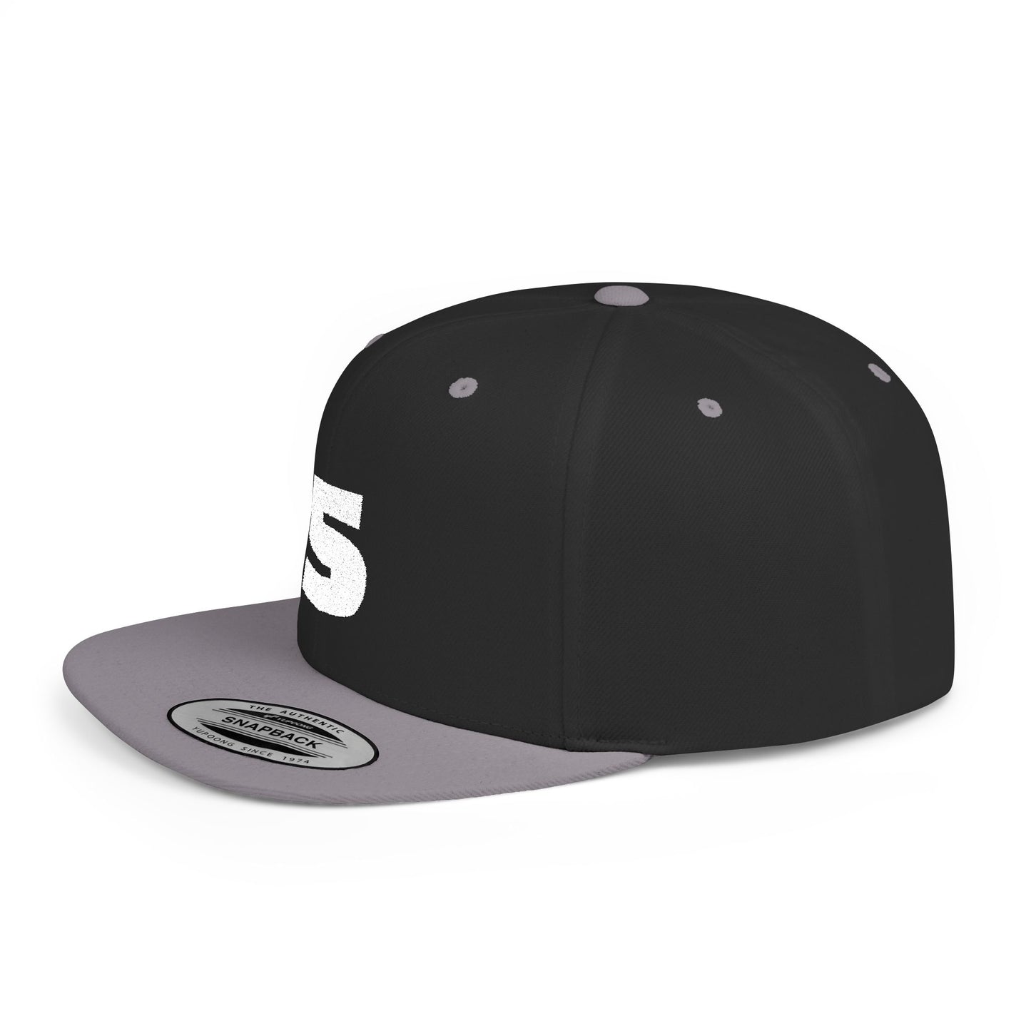 5-Panel Flat Bill Snapback Hat | Urban Style Cap, Customizable Gift, Trendy Streetwear, Cool Outfits, Sports Fan Gear