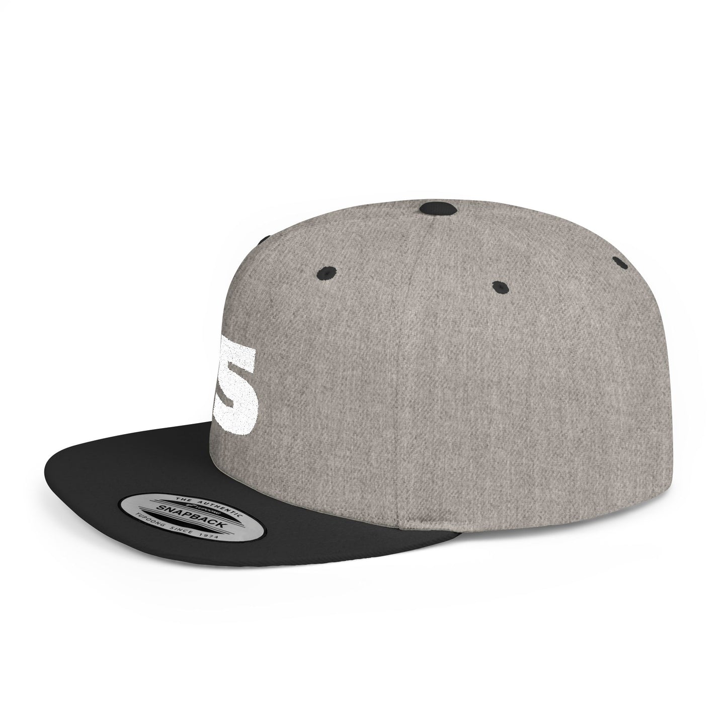 5-Panel Flat Bill Snapback Hat | Urban Style Cap, Customizable Gift, Trendy Streetwear, Cool Outfits, Sports Fan Gear