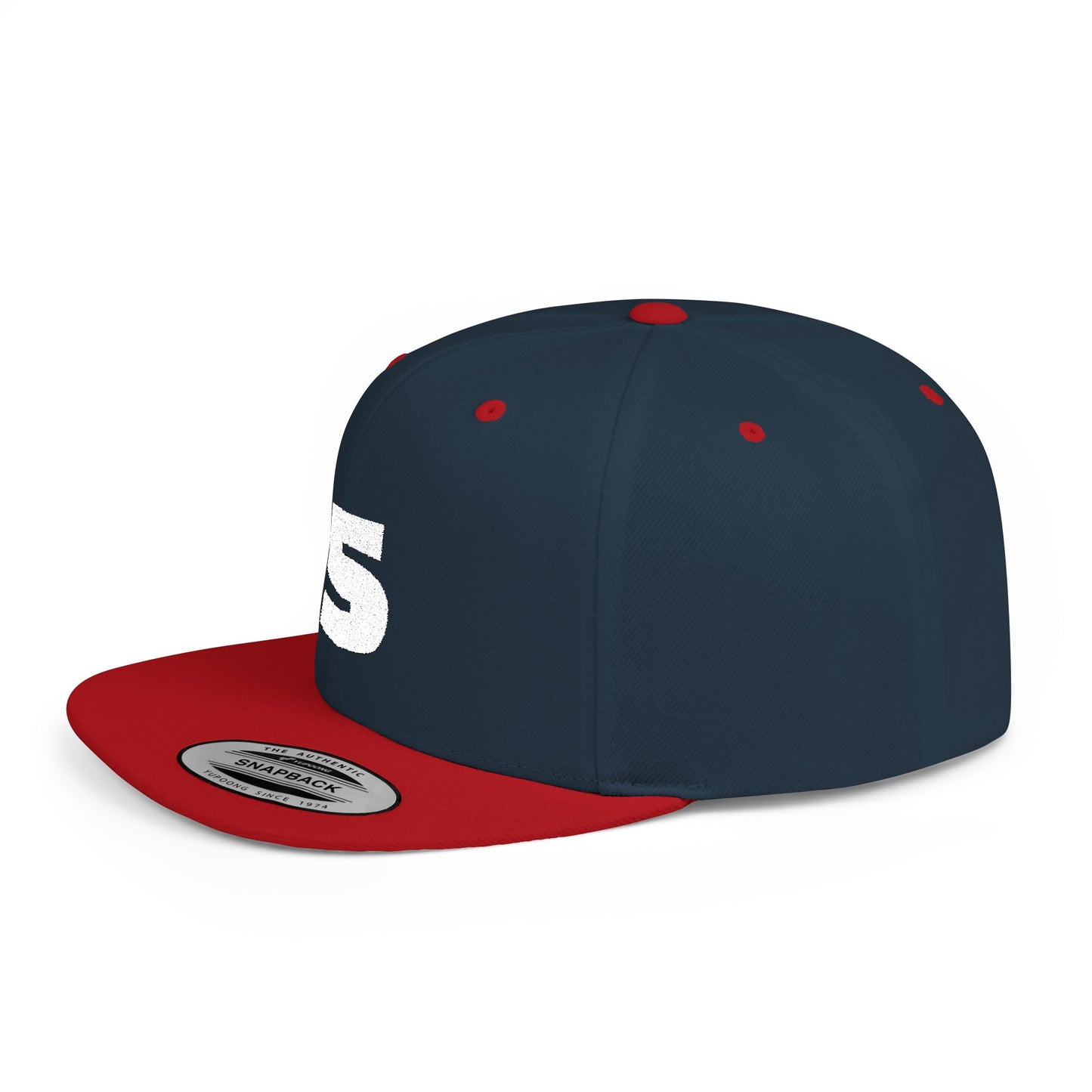 5-Panel Flat Bill Snapback Hat | Urban Style Cap, Customizable Gift, Trendy Streetwear, Cool Outfits, Sports Fan Gear